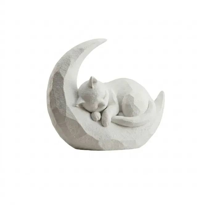 Escultura Gato Na Lua