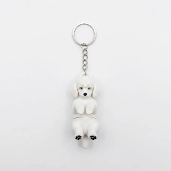 Chaveiro de Cachorro Poodle Flexível Articulado